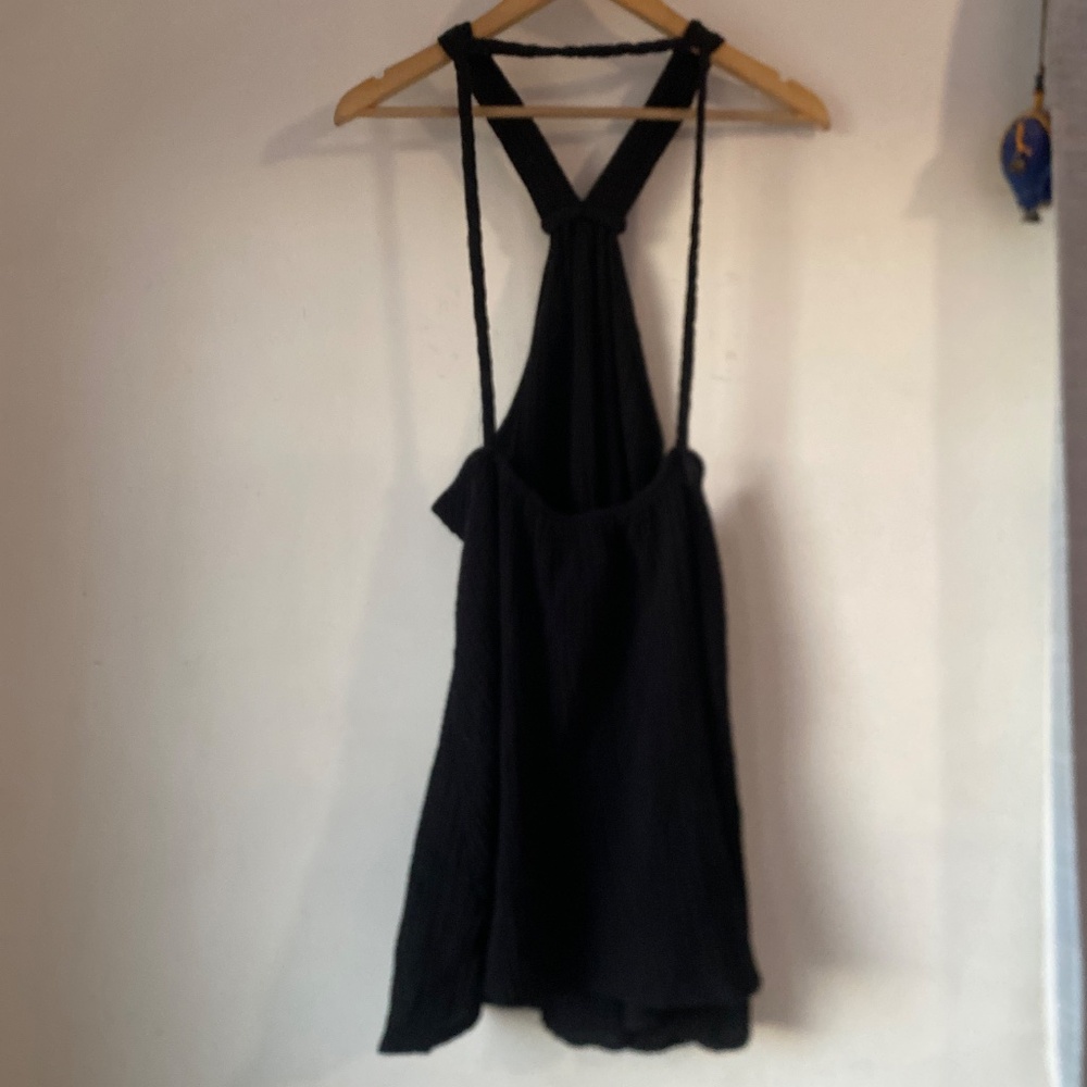 Anthropologie L Braided Halter Mini Dress - Picture 4 of 14